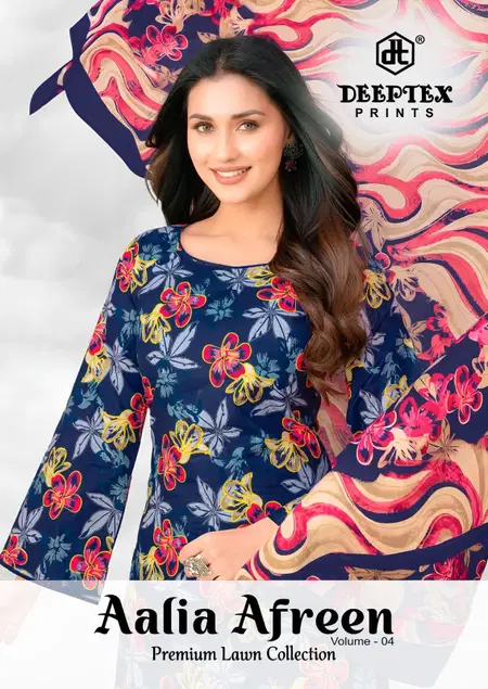 Aalia Afreen Vol 4 By Deeptex Cotton Printed Surat Dress Material Wholesale Market